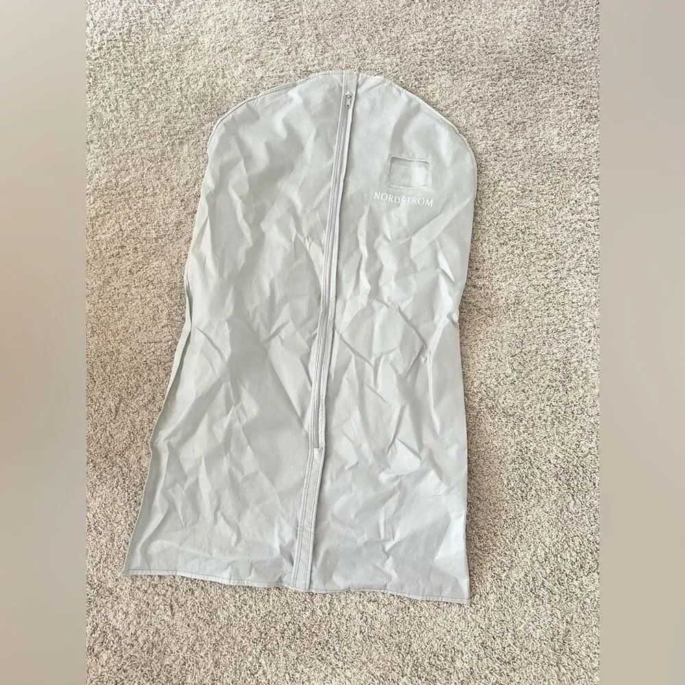 Nordstrom’s light gray garment bag